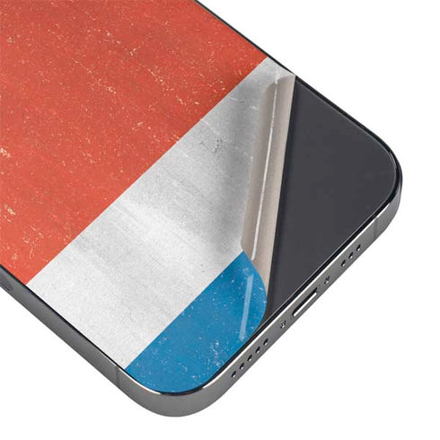 Costa Rican Flag Distressed iPhone 15 Pro Skin